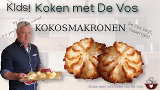 Zelf Kokosmakronen maken  Koken met De Vos [upl. by Toolis552]