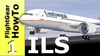 How to perform an ILS landing  FlightGear HowTo 1 [upl. by Naenej]