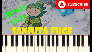 🎹 Săniuța fuge tutorial pian nivel începător [upl. by Jessee67]