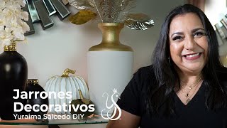 Cómo renovar jarrones  DIY de floreros decorativos [upl. by Harras]