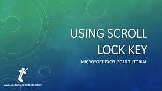 What is Scroll Lock Key and What it Does [upl. by Dorreg919]