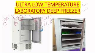 80°C ULTRA LOW TEMPERATURE DEEP FREEZER USE IN MICROBIOLOGY LAB IN ENGLISH [upl. by Anaj]