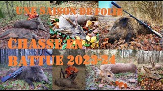 UNE SAISON DE FOLIE  BATTUE AU GRAND GIBIER 202324 [upl. by Eek]