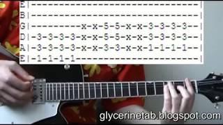 Bush Glycerine Guitar Lesson Chords amp Tab Tutorial [upl. by Nelleus375]