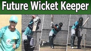 Haseeb Ullah batting practice at MCG before ODI series against Australia [upl. by Ardnala]