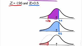 513 Find the Area Under The Standard Normal Curve To The Left Right amp Between ZScores [upl. by Lloyd]