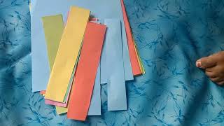 How to make paper chain easily পেপার দিয়ে শিকল বানানোviralvideo shortvideo trendingshorts [upl. by Okwu]