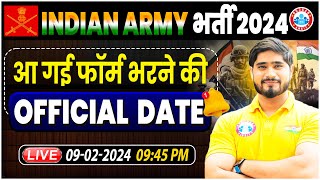 Indian Army भर्ती 2024 Army Official Update Army Online Form Age Limit Info By Dharmendra Sir [upl. by Ynhoj]