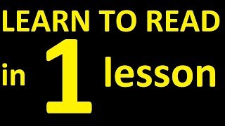 HOW TO LEARN TO READ EASILY in 1 LESSON ENGLISH READING PRACTICE [upl. by Hamann]