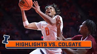 Colgate at Illinois  Highlights  Big Ten Mens Basketball  Dec 17 2023 [upl. by Traci]