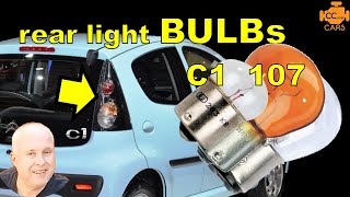 Citroen C1 Brake Light  C1 Rear light replacement  Citroen C1 Reverse Lights [upl. by Pendleton]