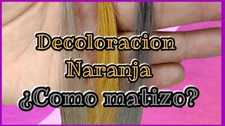 Decoloración Naranja como matizar  Lilyymakeuup [upl. by Salman]