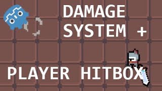 Make a Godot Roguelike Part 4  Damage system and player hitbox [upl. by Yniatirb]