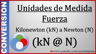 Convertir de Kilonewton kN a Newton N  kN a N [upl. by Susej]