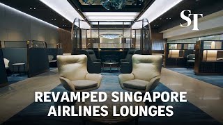 Inside the revamped Singapore Airlines lounges at Changi Airport [upl. by Melas]