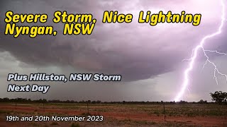 Nyngan NSW Australia Severe Storm Nice Lightning 19th November 2023 [upl. by Daveda]