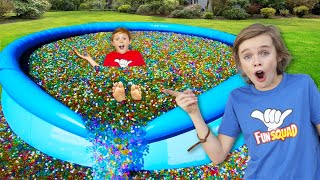 10 Million Orbeez In Our Backyard Pool [upl. by Hollister]