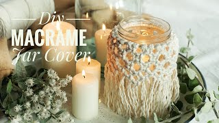 DIY Macrame Jar Cover 1 Lampion w stylu boho cz1 [upl. by Mosby]