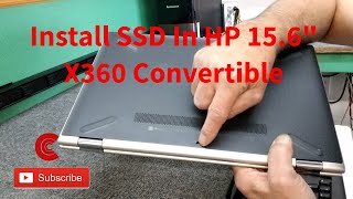 HP X360 156quot Convertible SSD Upgrade [upl. by Adrahs]