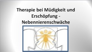 Nebennierenschwäche und Nebennierenschwäche  Therapie  von GANZMEDIZIN in Obersulm [upl. by Ardnoel539]