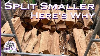 3 Reasons to Split Firewood Smaller [upl. by Letti]