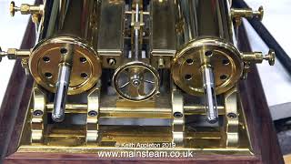 A LARGE MODEL PADDLE STEAMER ENGINE  IN THE WORKSHOP [upl. by Skipton]