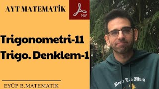 TRİGONOMETRİK DENKLEMLER1 sin ve coslu denklemler [upl. by Nnaarual]