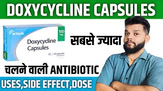 Doxycycline Mode Of ActionUses amp Side Effects in Hindi [upl. by Nave]