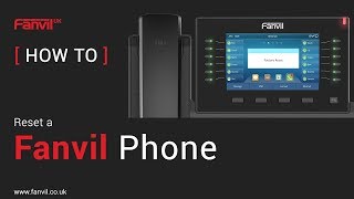 Howto Reset a Fanvil Phone [upl. by Herr]