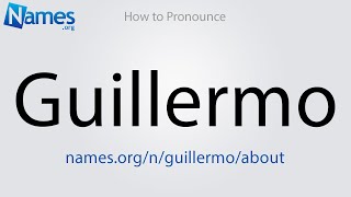 How to Pronounce Guillermo [upl. by Icram]