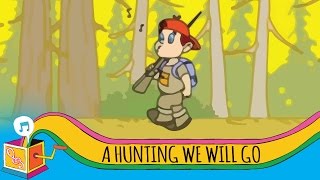 A Hunting We Will Go  Animated Karaoke With Vocals [upl. by Laverna391]