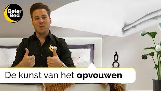 Hoeslaken opvouwen like a pro  Slaapkamer Styling  Beter Bed [upl. by Morez]