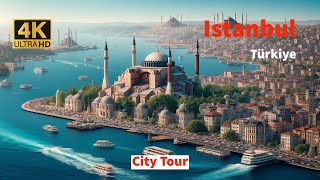 City Tour 3 Istanbul Türkiye  4K istanbultourism türkiye [upl. by Annaiv]