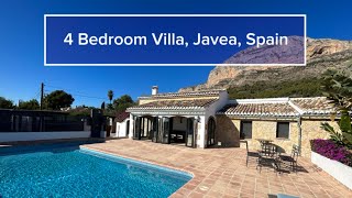 4 Bedroom Villa Javea Spain [upl. by Nylia562]