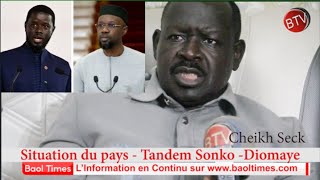 quotDiomaye et Sonko ne font que des fautesquot peste Cheikh Seck [upl. by Sarkaria383]