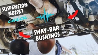 What is that annoying Suspension Noise  Check the sway bar links and bushings [upl. by Allenrac]