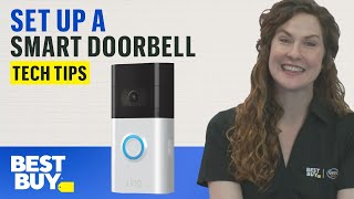 Setting Up a Smart Doorbell  Tech Tips from Best Buy [upl. by Agon]