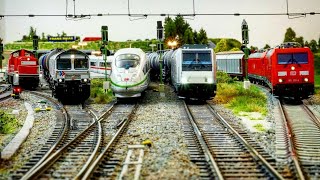 Modelleisenbahn H0  Erstes Betriebsvideo 2021 mit dem schnellsten Klimaschützer [upl. by Ydollem]