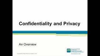 CONFIDENTIALITY AND PRIVACY AN OVERVIEW [upl. by Yhcir]