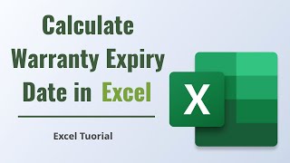 How to Calculate Warranty Expiry Date in Excel  Calculate Warranty Period  Excel Tutorial 2020 [upl. by Annabel367]