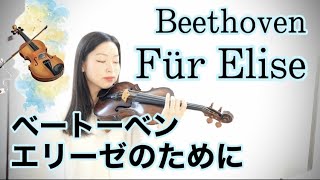 【エリーゼのために】ベートーヴェン Beethoven Fur EliseFor Elise violin ver [upl. by Annawek]