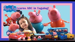 Peppa Pig Learns ABC in Tagalog [upl. by Jethro]