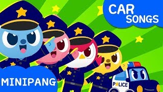 Police Car Song  Miniforce  Car Songs  MiniPang TV Kids Song [upl. by Froehlich]