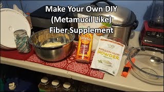 Make Your Own DIY Metamucil Like Fiber Supplement [upl. by Nerrol]