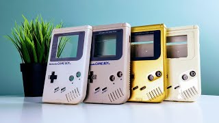 GameBoy Shells  RetroBrite Repaint or Replace [upl. by Notsirb]