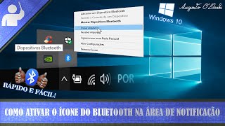 TUTORIAL Como ativar o ícone do bluetooth na área de notificação ÁUDIOLEGENDADO [upl. by Katheryn]