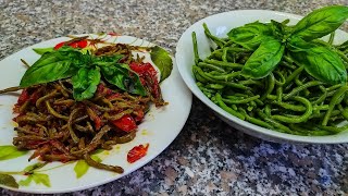 Cuciniamo i fagiolini in padella con pomodoro 🍅 e bolliti [upl. by Carin]