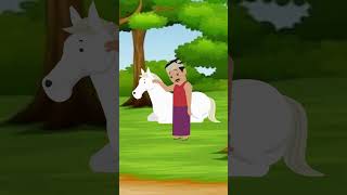 Abhimani Ghoda  One Minute Story  Cartoon  cartoonanimal [upl. by Etteve]