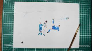 Animation of Ronaldos Bicycle kick [upl. by Nej]