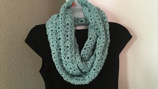 How to crochet infinity scarf [upl. by Yliram634]